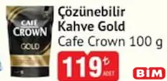 CAFE CROWN ÇÖZÜNEBİLİR KAHVE GOLD 100 G CAFE CROWN ÇÖZÜNEBİLİR KAHVE GOLD 100 G
